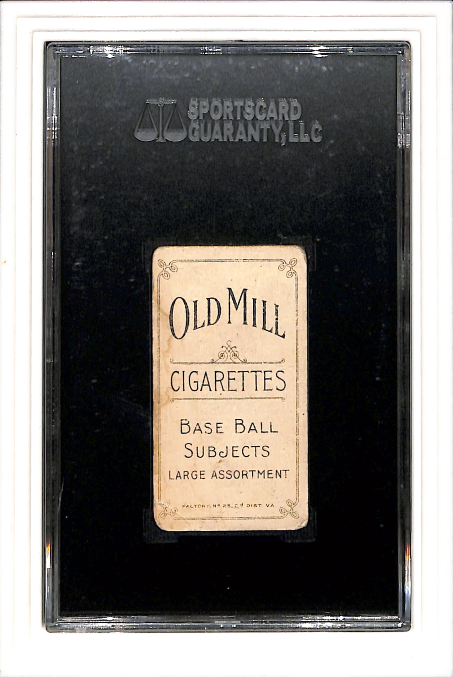 1909-11 T206 Al Burch Fielding SGC 2.5 OLD MILL BACK