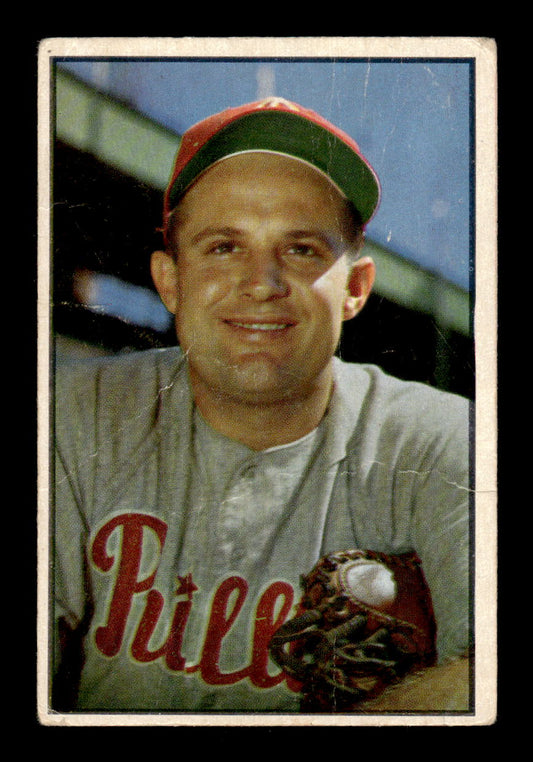 1953 Bowman Color #28 Forrest "Smoky" Burgess Poor HOF-10001465