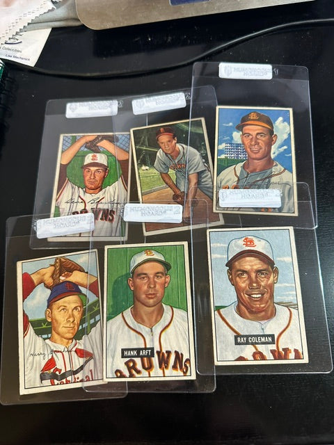 1951 -52 Bowmans lot  as pictured 5 card