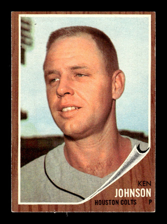 1962 Topps #278 Ken Johnson Houston Colt .45s EX CS26015060